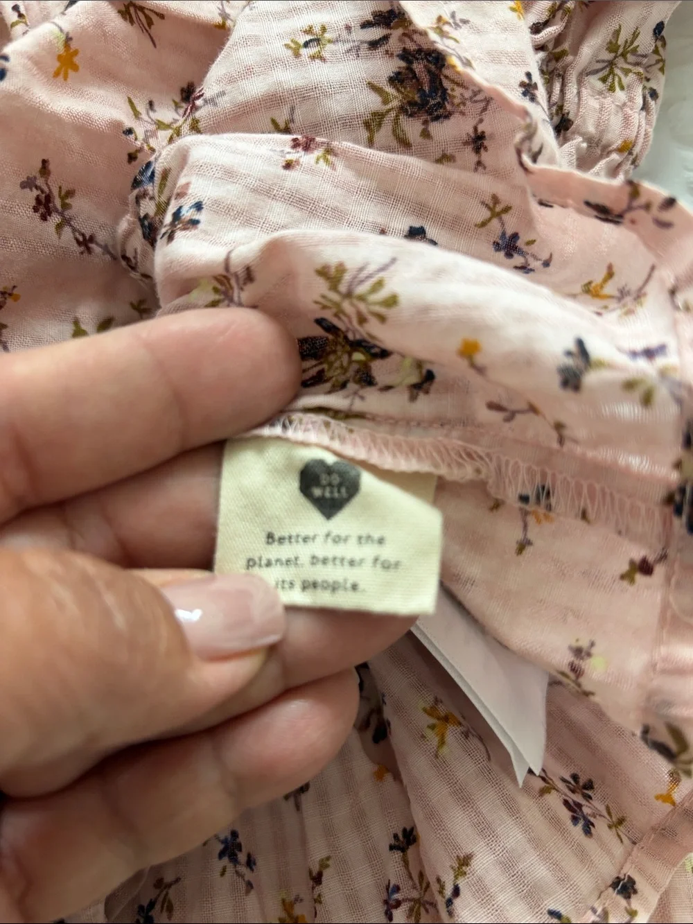 Madewell Sophia 100% Cotton Floral Cinched Waist Peasant Top. Like new!